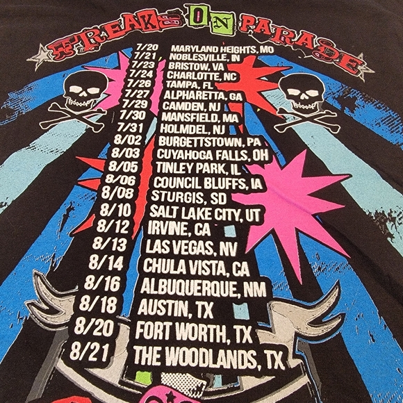 Rob Zombie - Freaks on Parade Tour 2022 Merch Graphic Tee Size 3XL NEW! - Picture 10 of 10